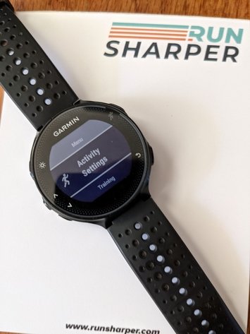 Garmin 235 top lap button